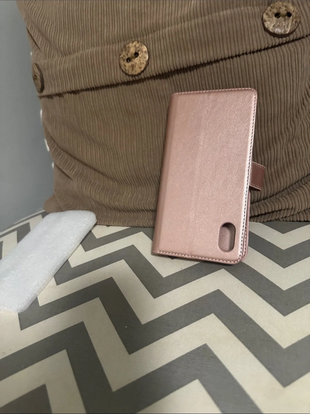 ***2/$15*** Rose Gold Flip Wallet Phone Case with Camera Cutout
